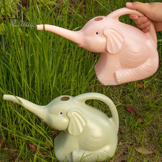 Indoor Plant Watering Tool Elephant Can 2L Long Spout Pot Cute Animal Lightweight with Handle for Houseplants Outdoor Potted Plants Home Gardening