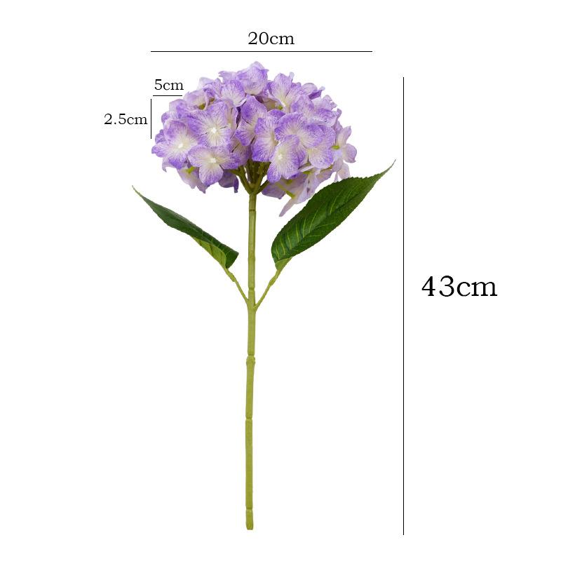 4pcs Simulation Hydrangeas Branch Real Touch Fake Flowers Garden Balcony Decoration Green Star Drop Hydrangea Artificial Flower