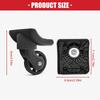Luggage Wheels Replacement Luggage Suitcase Caster Wheels with 4 Holes,360 Degree Rotation Spinner Wheels for Suitcase