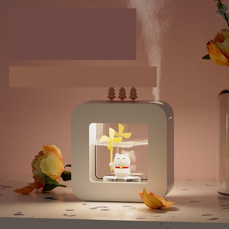 450ml Luchtbevochtiger Draagbare Aroma Olie Diffuser Usb Led Licht Aromatherapie Draadloze Adroable Leuke Huisdier Luchtbevochtiger Voor thuis