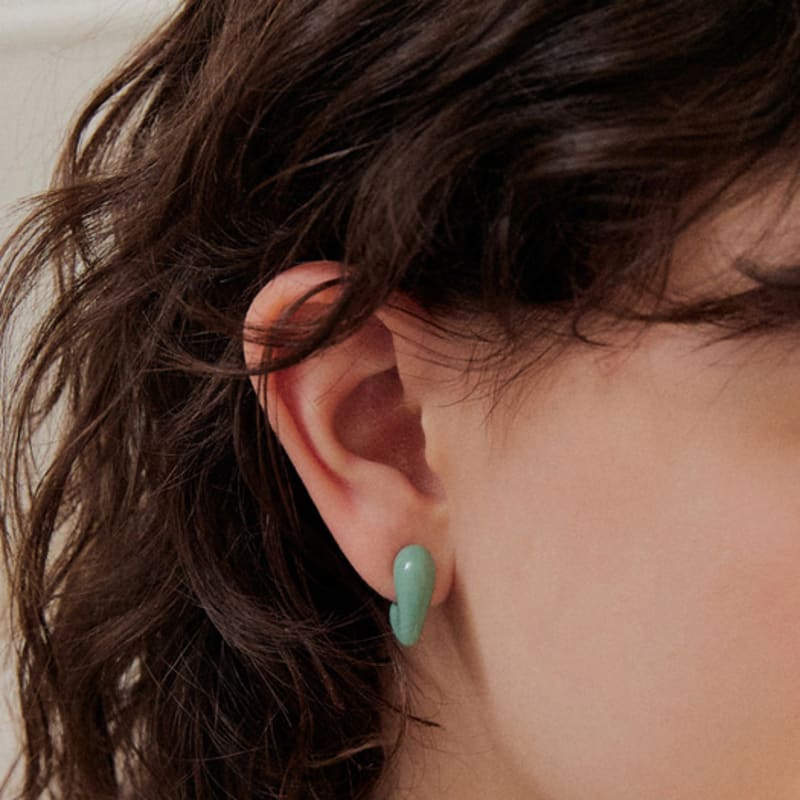 

ADAUL Pod acrylic earring - 2color Mint