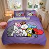 3Pcs Love Friendship Characters Bedding Sets For All Sizes New 3D Printed Bed Cover Comforter Duvet Cover Pillowcase Bedroom Decoration