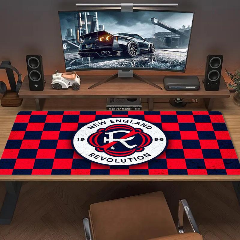 New England Revolution Color Mouse Pad Large Gaming Table Cushion Non-slip Laptop Tablet Big Mousepad XXL Mat Mini PC Playmat With Lock edge