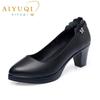 Fashion AIYUQI Women Shoes High-heel New Genuine Leather Women Formal Shoes Large Size 41 42 43 Platform Women's Office Shoes