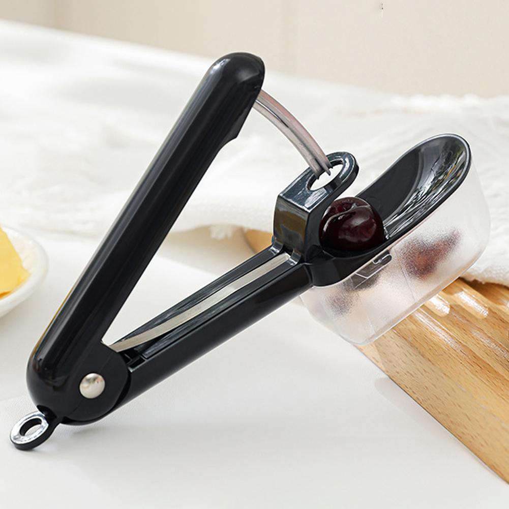 Cherry Seed Remover Reusable Kitchen Tool Press Type Seed Accessory Remover Core Fruit With Container Nuclei Removal Cherry K7Q8