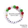 European and American Snowflake Crystal Beaded Christmas Bracelet Set for Women
