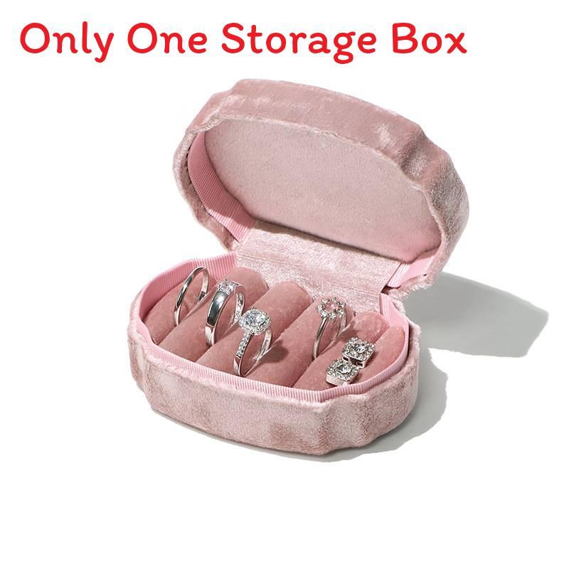 Elegant Velvet Jewelry Organizer With Large Capacity For Rings And Earrings