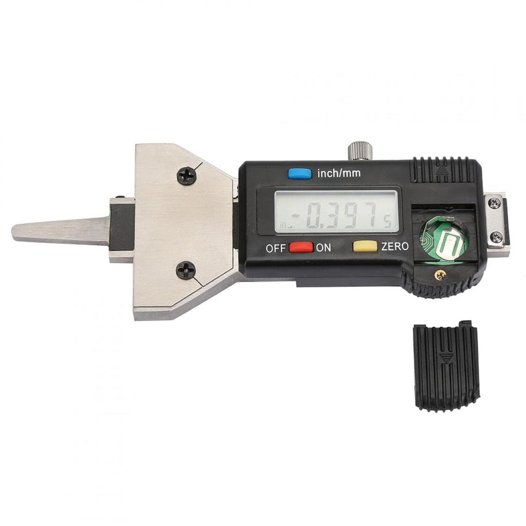 Depth Gauge, LCD Digital Tire Depth Gauge with Inch and MM Conversion of 0-25mm Checker Tire Tester Check Measure Tool for Cars Motorcycle Trucks SUV