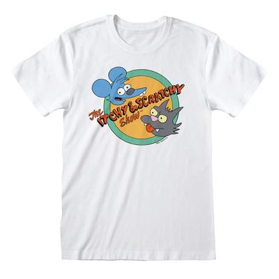 Simpsonovi Itchy a Scratchy Show Oficiální zboží 100% Bavlna Tričko Pánské Trička Vrchol M/L/XL/2XL NOVÉ-