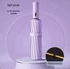 Large Automatic Windproof Umbrella: Dual Use for Sun and Rain, Black Glue Sunshade