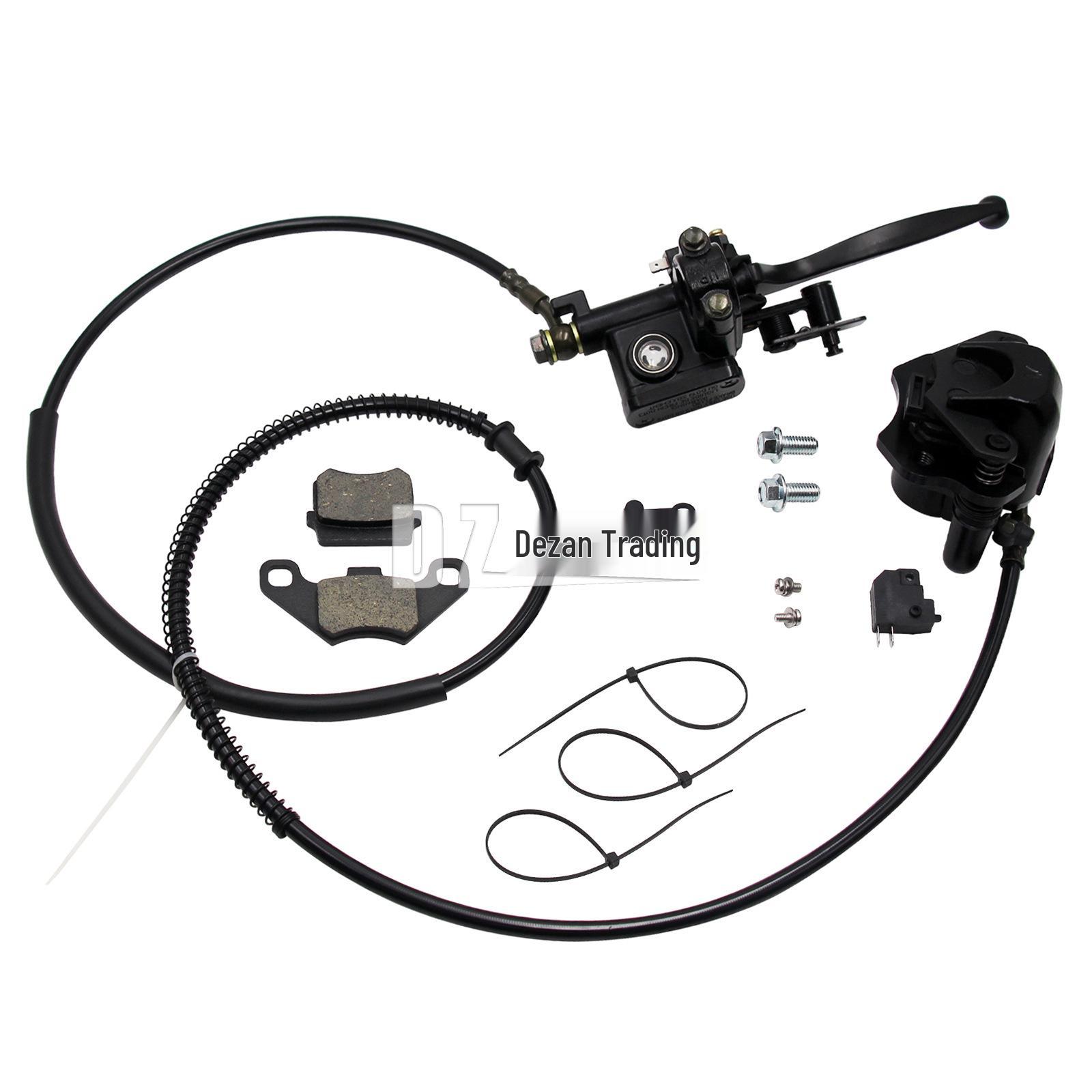 

ATV Beach Car 110-125cc Rear Hand-Controlled Disc Brake Master Cylinder & Caliper Assembly with Brake Pads Hand-Controlled Brake Assembly