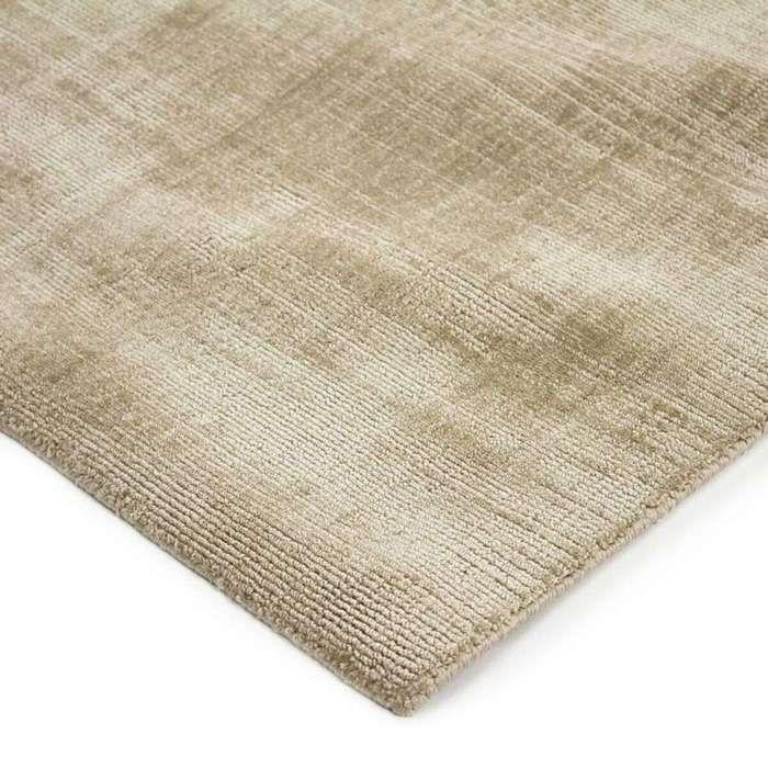 Living Room Rug Velvet Look Natural Ecru 120x170
