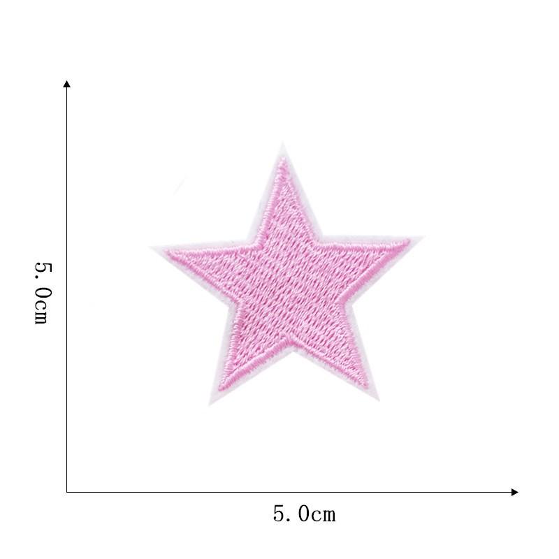 Five-Pointed Star Embroidered Cloth Patch for Clothing