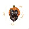 Pumpkin Skull Decoration Halloween Resin Craft Sculpture Horror Decor Ornament for Tabletop