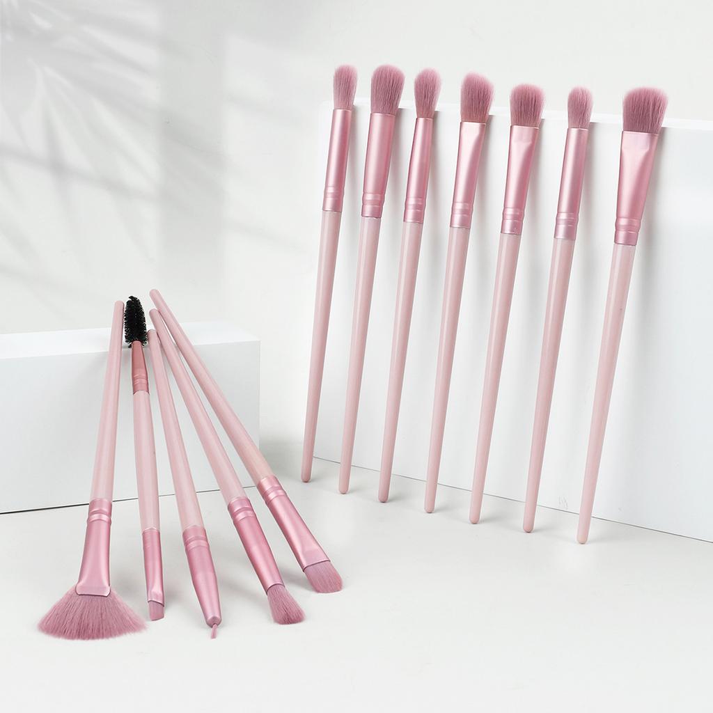 12 Makeup Brushes Eye Set, Eyeshadow Brush, Eyeliner Brush, Eyebrow Brush, Smudge Brush, Fan Brush, Makeup Tool.