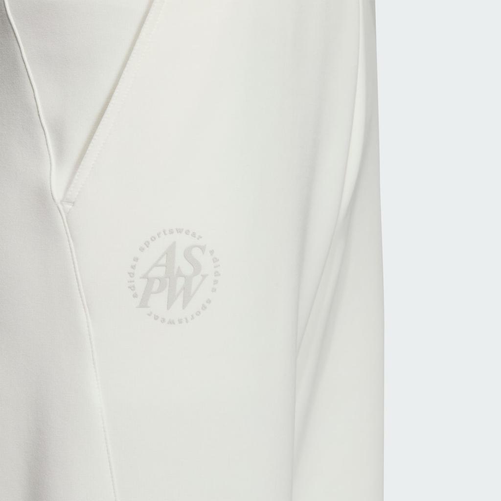 New Adidas Lounge FW24 Casual Pants Women's Jade White JJ3555