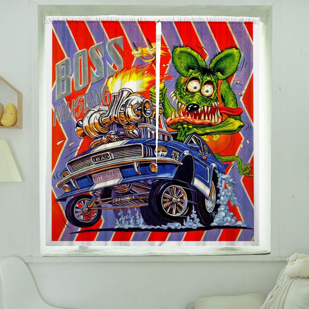 Fönster Köksgardiner för Vardagsrum 2 Delar Mörkläggningsgardiner Dörrgardin R-råtta F-fink Avskärmning Sovrumsdekoration Skugga