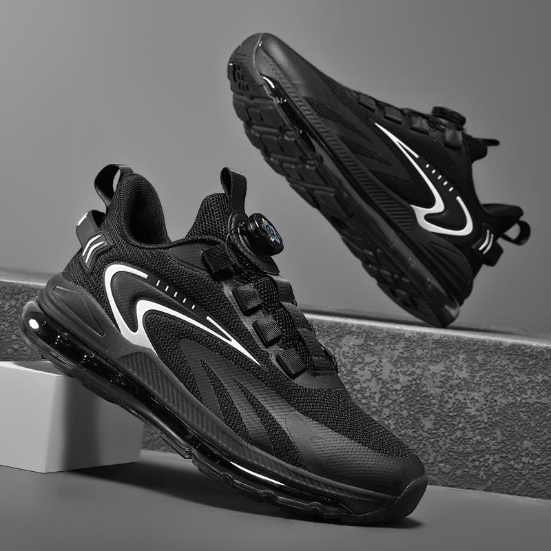 Outdoor Men Running Shoes Cushioning Jogging Sports Shoes Men's Breathable Mesh Training Sneakers Air Cushion Walking Shoes Men