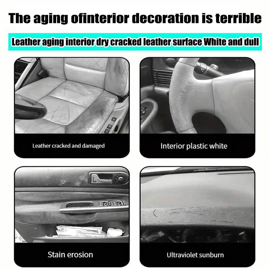Car Leather Care Cream Plastic Restorer Back To Black Gloss Products Plastic Leather Restore Cream Repair Coating Renovator