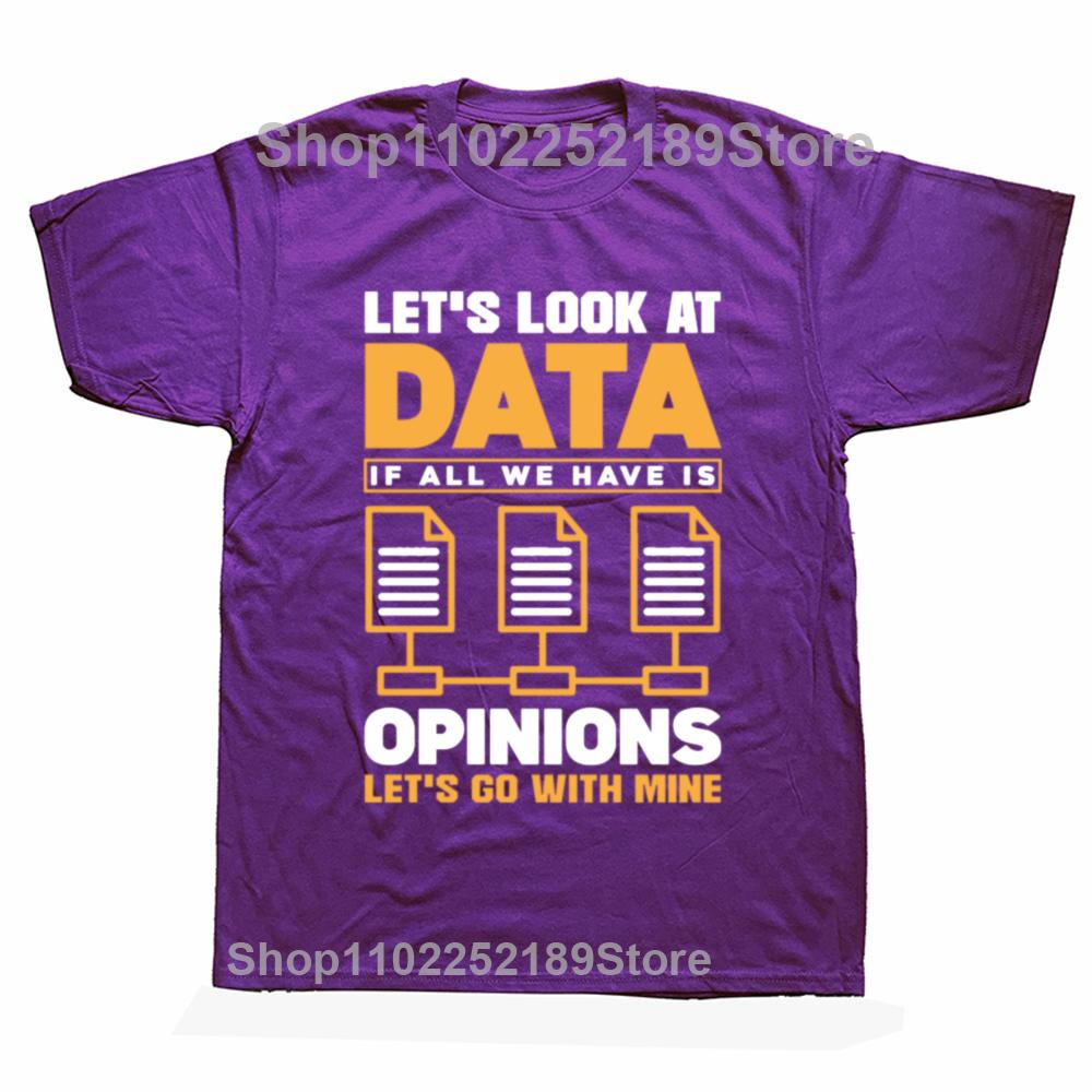 

Funny Analytics Data Science Graphic Tshirt Men Women s Fashion Casual Oversized T-shirts Men s 100% Cotton T Shirt 4XL