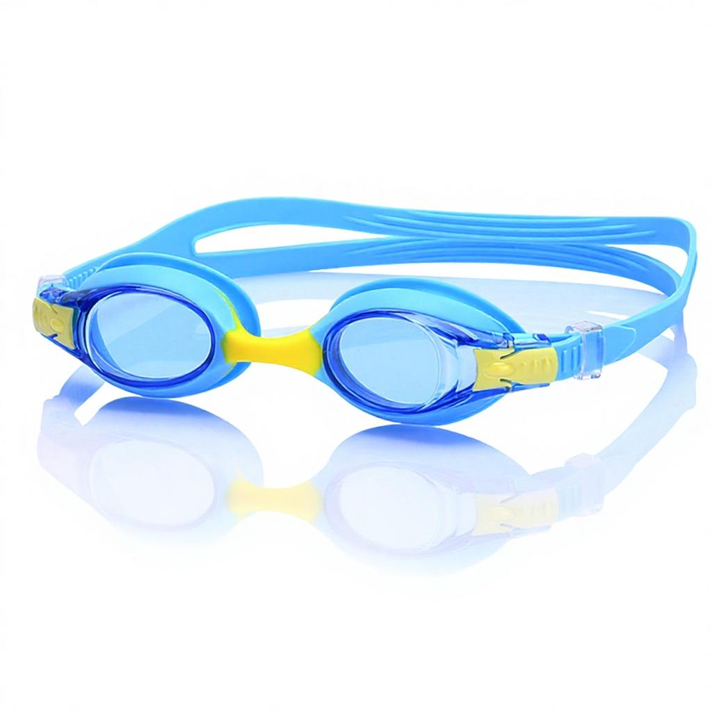 Stock Children Anti-Fog Sun Protection Silicone Swim Goggles for 3-14 Years Waterproof Adjustable No Leaking Training Leisure