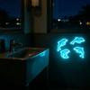 Glow in The Dark Ocean Sink Sticker Self-Adhesive Waterproof Bathroom Decals Cute Turtles Dolphins Sea Animal PVC Sticker for Sinks Bathtubs