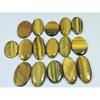 325Cts. Natural Tiger Eye Oval Cabochon Loose Gemstone 16Pcs Lot 23-29 MM C-724