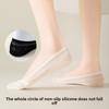 5 Pairs of Women's Summer Thin Ice Silk Cotton Sole Shallow Mouth Invisible Lace Mesh Non Slip Socks