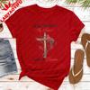 Cardinal Memorial Tshirt Religious Cross Sublimation Design Printed Shirt Christian Faith Tshirt Unisex Women Crewneck Cotton Tee