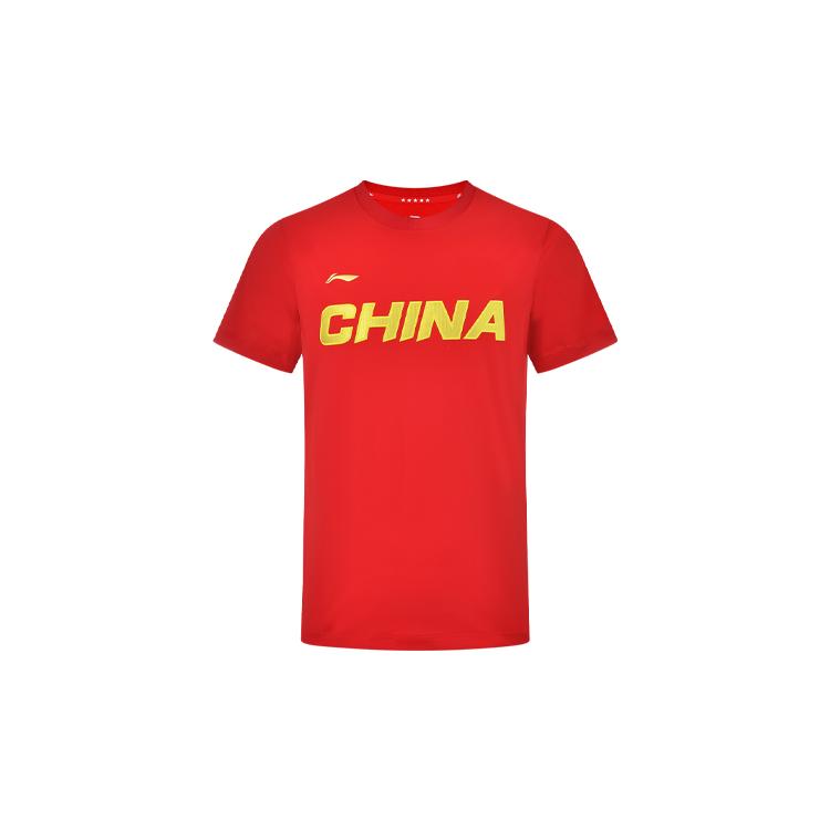 Li Ning T Shirts Men's Crew Neck Moderate Straight Fit AHSS983-2
