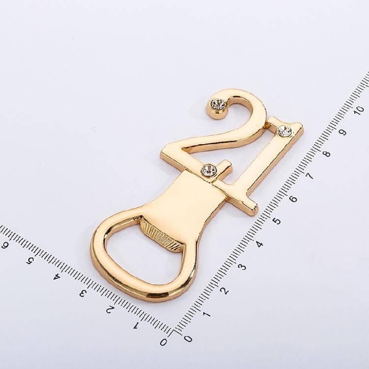 Golden Bottle Opener with Number Essential Beer Opener Tool for Any Celebration