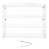 Bakery Display Case, 3-Tier Commercial Countertop Pastry Display Case, Clear Acrylic Bread Box for Kitchen, Party Cake Cabinet with Flip-Up Door for