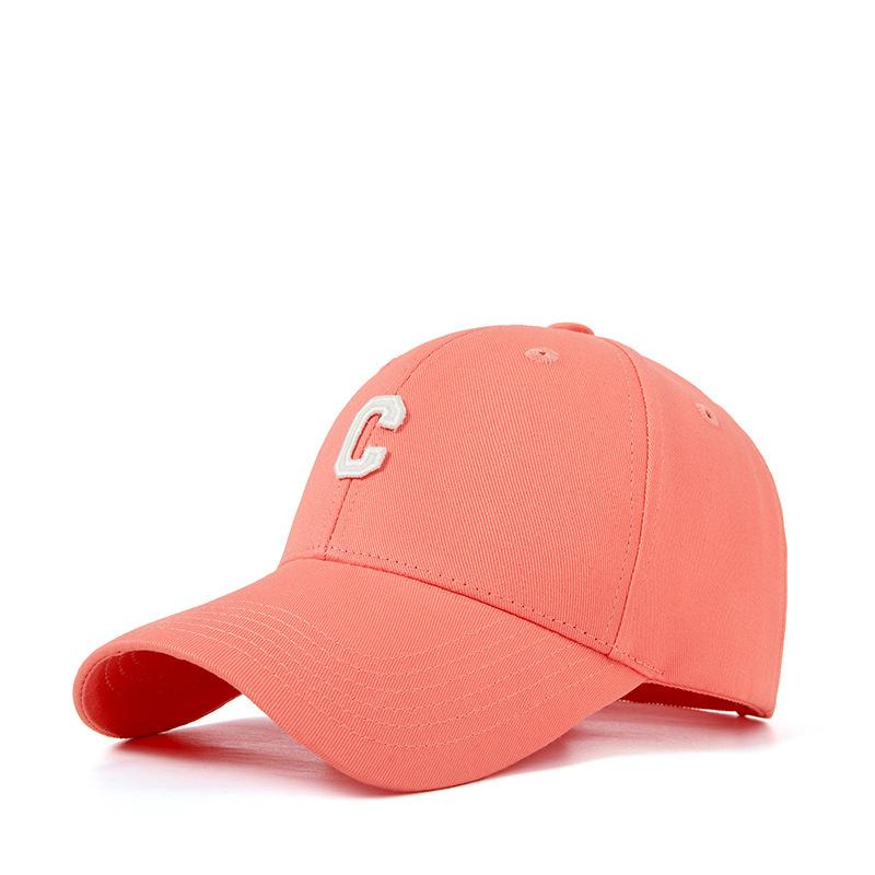 Multi-Color Good Quality C Letter Cotton Baseball Cap For Men And Women, Spring And Summer Sunshade, Sun Protection, Dome Curved Brim Cap