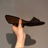 Fashion 2025 Summer Slippers Woman Concise Thin Low Heels Party Stripper Dress Shoes Fashion Mules Slides Zapatos Mujer