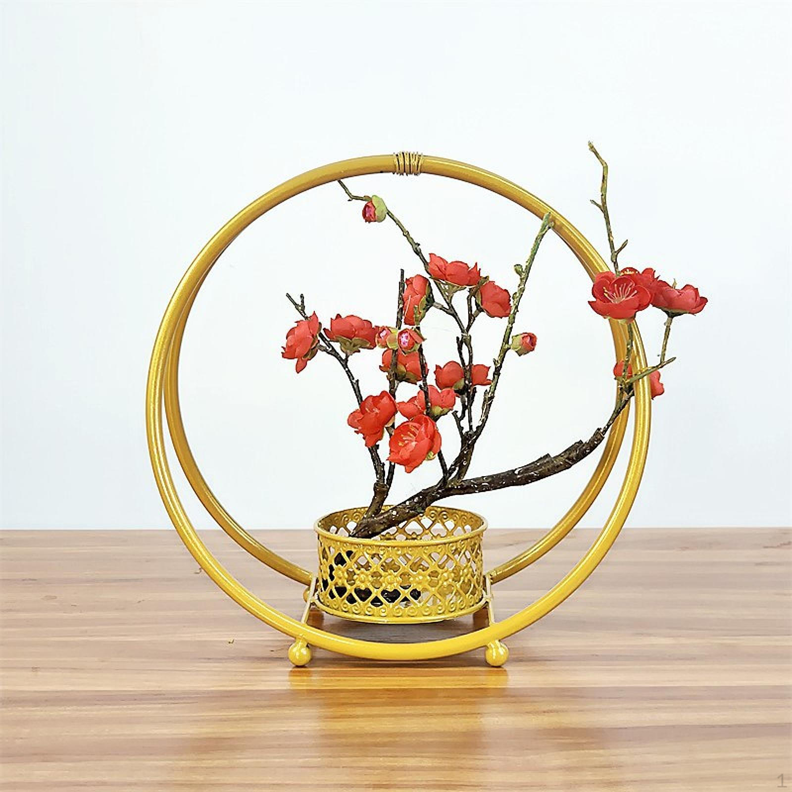 

Підставка для прикрас, Тримач для квітів, Універсальна стійка для домашнього використання у вітальні золотий