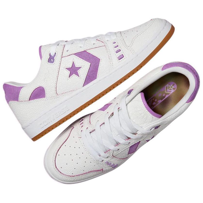 Alexis Sablone x Converse As-1 Pro scratch card comfortable lightweight durable breathable low-top skate shoes unisex white purple