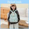 Adorable Labubu Kids Backpack Cute Trendy Preschool Dual Shoulder Bag In Beige Green Black Purple Blue Pink