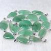 Strawberry Quartz Pendant Bezel Pendant Crystal Green Strawberry Quartz Gemstone Pendant Sterling Silver Pendant Girls Pendant Aventurine Necklace