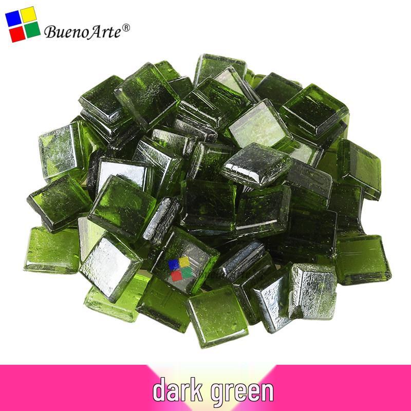 260 Stück 1 cm Transparente Eisjade Mosaik Glasperlen für DIY Kerzenhalter Basteln