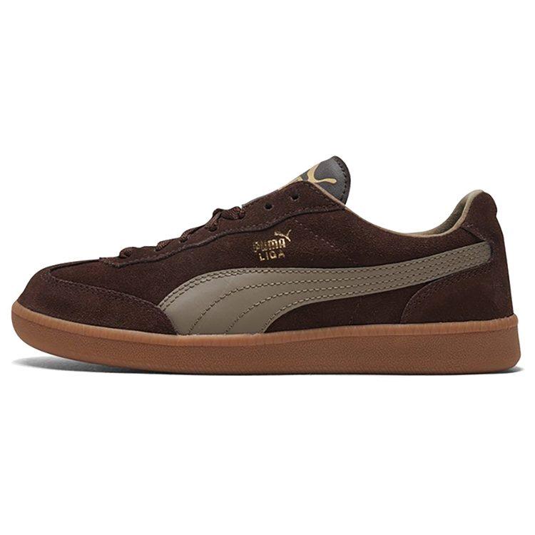 Puma Liga Suede Low Casual Board Shoes Chocolate Brown 341466-75