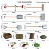 Creative Simulation Fence Set for Farm, Ranch, Zoo, or Sandbox Decorations