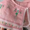 Embroidery Flower Collar Elegant Detachable Fake Collar Shawl Vintage Horseface Skirt Collar Costume Dress Up Accessory