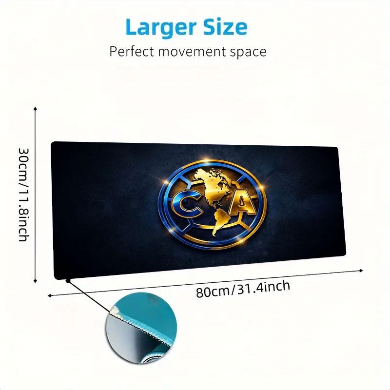 Club America Large Size Mouse Pad Large Gaming Table Cushion Non-slip Laptop Tablet Big Mousepad XXL Mat Mini PC Playmat With Lock edge
