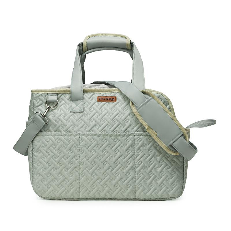 

Breathable Cat & Puppy Soft Crossbody Bag - Lightweight, Large Capacity, Fashionable Pet Carrier зелёный