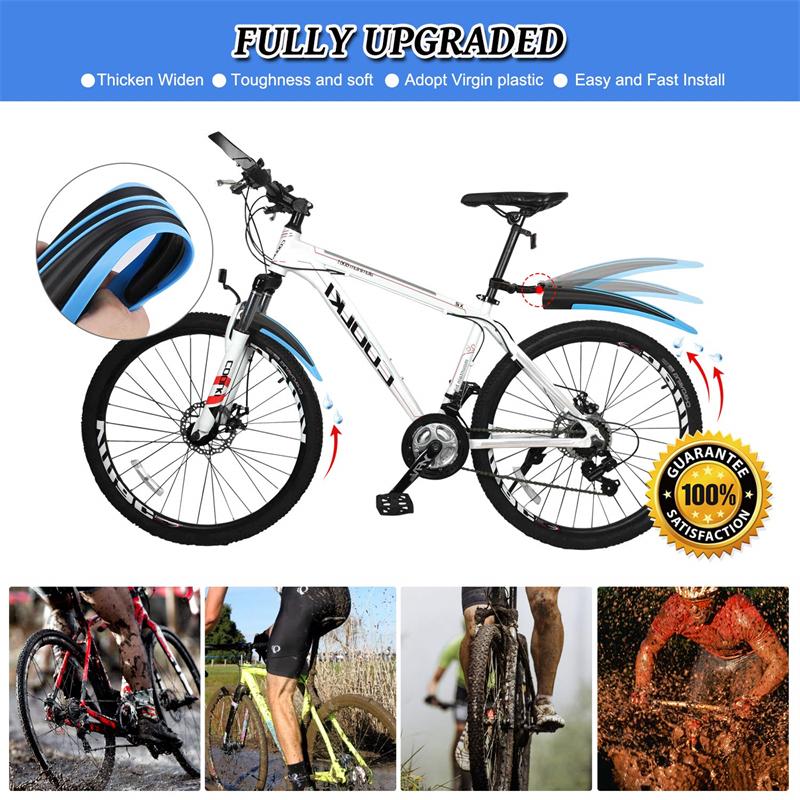 2 Stück Fahrrad Schutzblech Mountain Road Bike Schutzbleche Schlammschutz Set Fahrrad Schutzblech Flügel Für Fahrrad Vorne Hinten Schutzbleche
