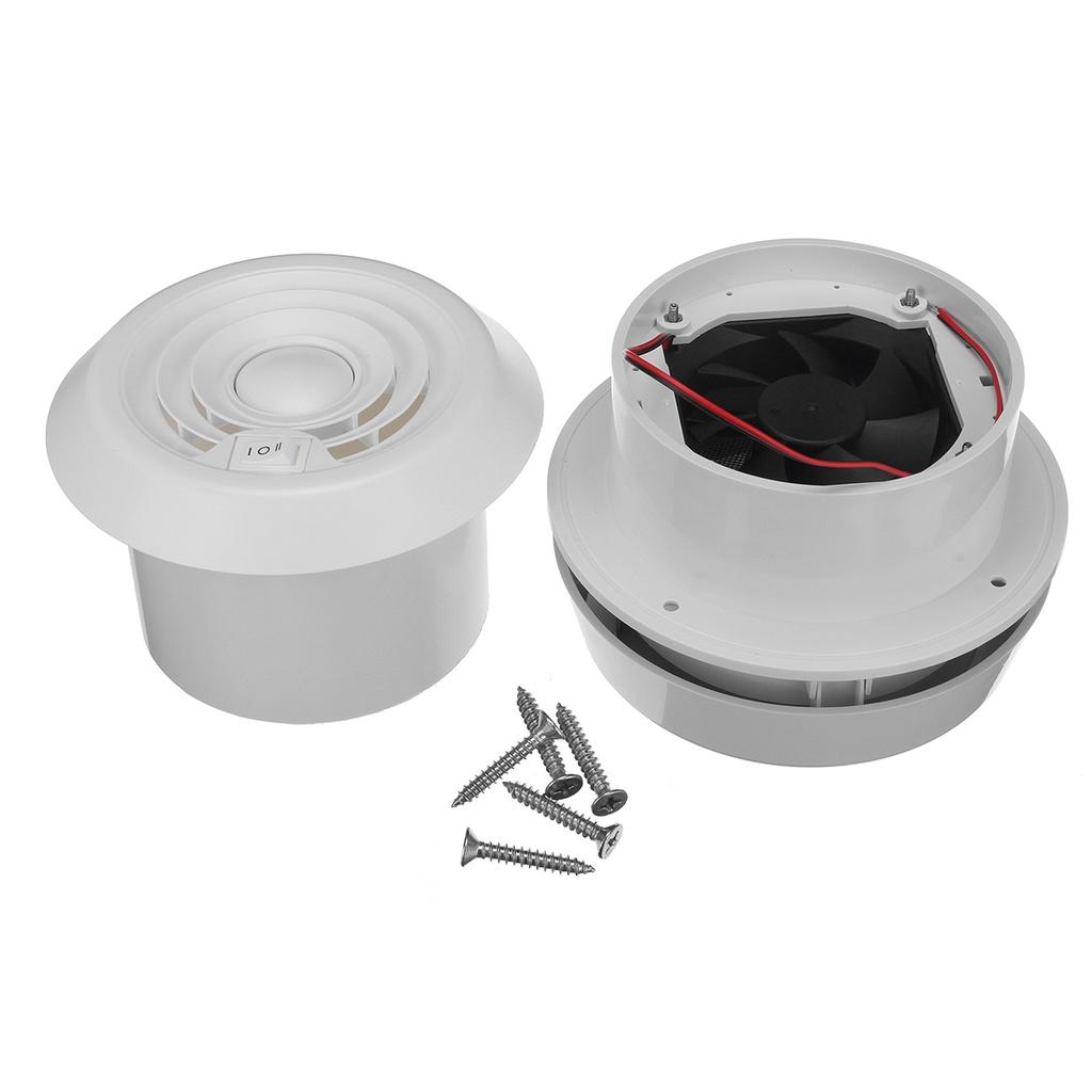 12V Camper Van Accessories RV Roof Air Vent Grille Exhaust Fan Travel Trailer Van Cooling Air Vent Camper Motor home
