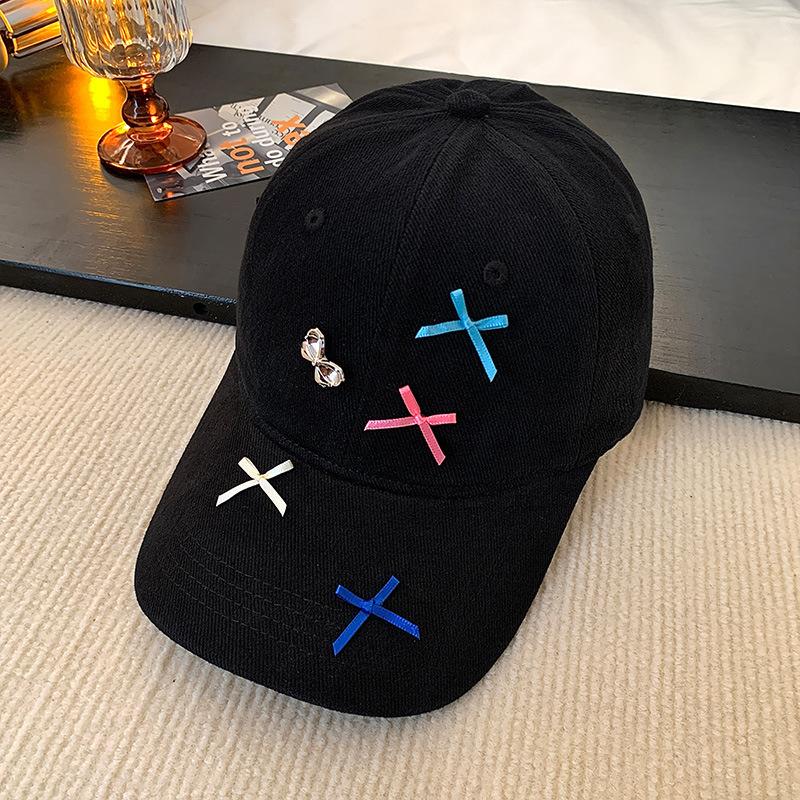 

Новая бейсболка с милым бантом «Дофамин» для женщин на весну и осень, открывающая лицо для женщин Adjustable