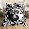 Boho Art Gossip Traditional Ying Yan Printed Bedding Set Cozy Soft Duvet Cover King Queen Twin Size Birthday Gift Bedroom Decor