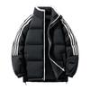Striped Hooded Cotton-padded Coat Men's Winter New Loose High Street Fashion Youth Casual Warm Cotton Jacket