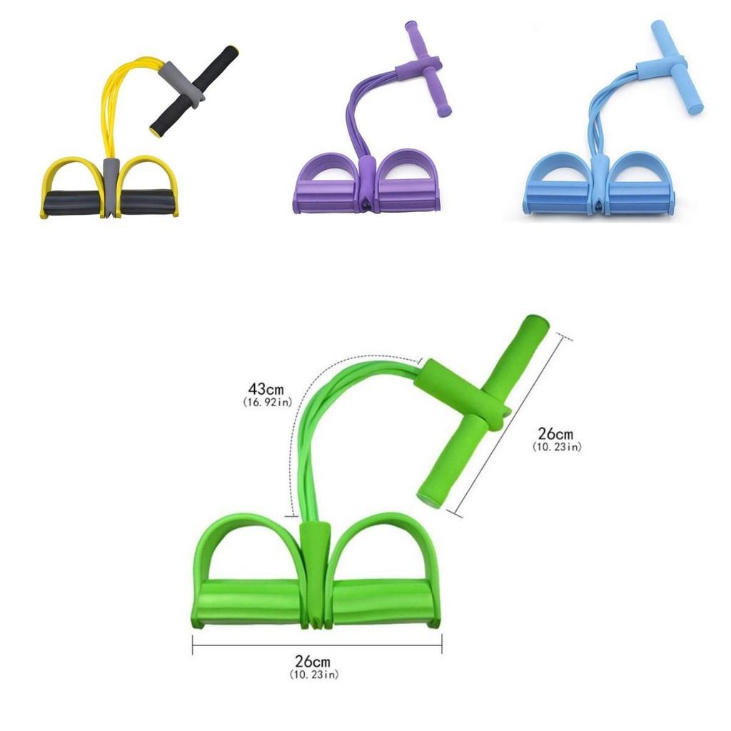 Durable Fitness Gum 4 Tube Resistance Bands For Effective Sit-up Pull Rope Exercises